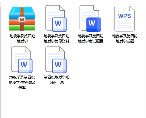 地貌学及第四纪地质学期末考试重点笔记