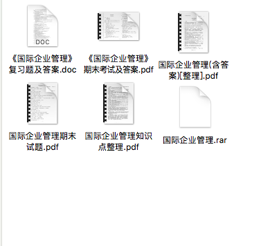 国际企业管理期末考试重点笔记