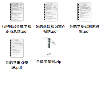 金融学基础期末考试重点笔记